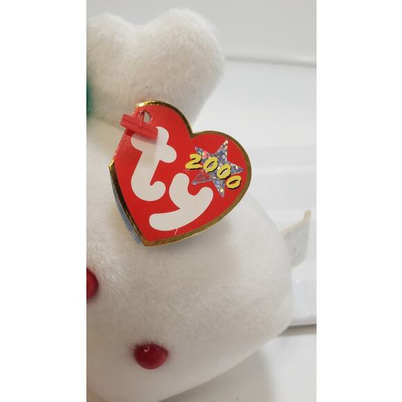 TY Beanie Babies "Snow Girl" 2000 & "Kringle"2004 Christmas Holiday Set of 2 - Picture 8 of 10